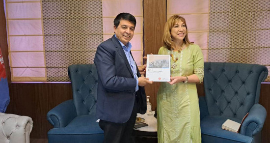महासंघ अध्यक्ष ढकाल र संयुक्त राष्ट्रसंघ आवासीय संयोजक हाना सिंगरबीच भेट